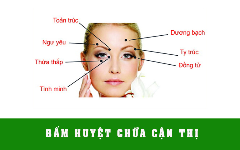 Các vị trí bấm huyệt chữa cận thị