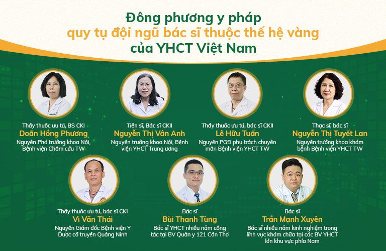 Đội ngũ bác sĩ, chuyên gia Đông phương Y pháp