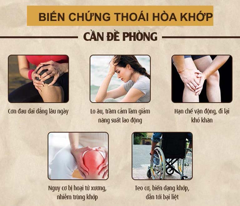 Những biến chứng cần đề phòng của các bệnh thoái hóa về xương khớp