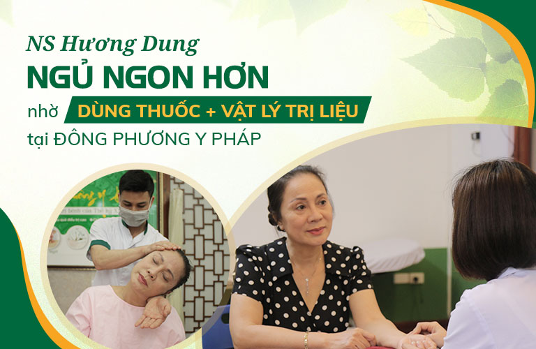 Nghệ sĩ Hương Dung chữa mất ngủ tại Đông phương Y pháp