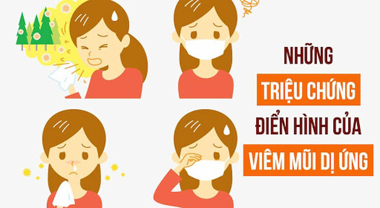 Viêm mũi dị ứng có một số biểu hiện khác nhau