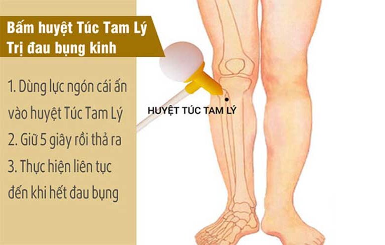 Huyệt Túc tam lý mang lại hiệu quả bấm huyệt rất tốt chữa trào ngược dạ dày.