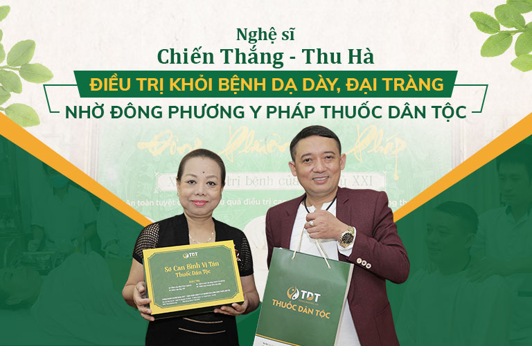 Đông phương Y pháp tiếp đón nghệ sĩ Chiến Thắng, Thu Hà đến điều trị bệnh đường tiêu hóa