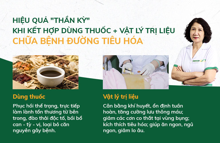 Liệu trình chữa bệnh đường tiêu hóa tại Thuốc dân tộc