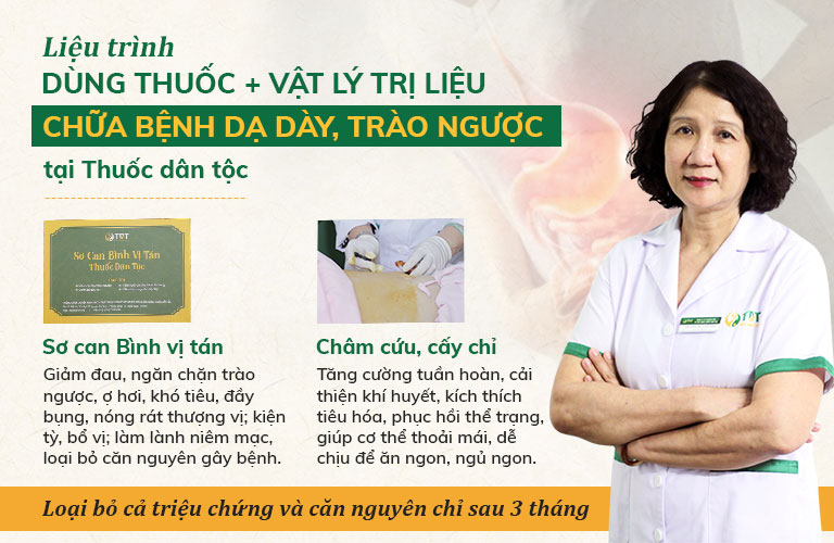 Liệu trình dùng thuốc kết hợp châm cứu Đông phương Y pháp chữa bệnh dạ dày tại Thuốc dân tộc