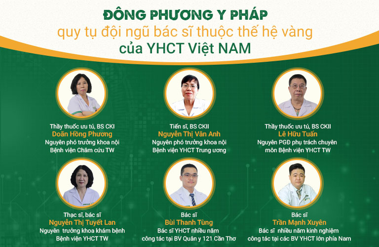 Đội ngũ bác sĩ, chuyên gia “mát tay”, chuyên nghiệp hàng đầu tại Đông phương Y pháp