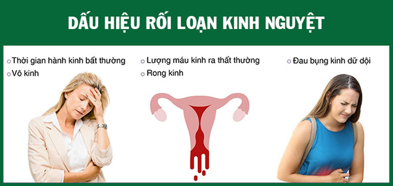 Những dấu hiệu của rối loạn kinh nguyệt