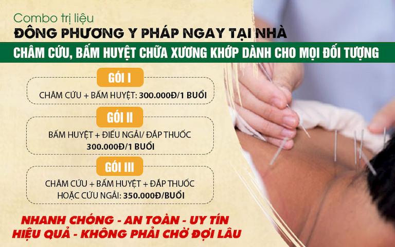 Chi tiết gói dịch vụ trị Đông phương Y pháp trị liệu tại nhà