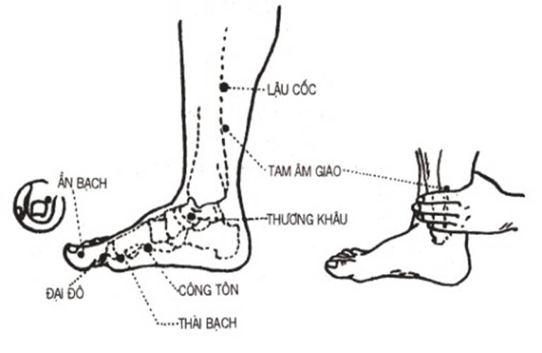 Tác dụng của huyệt Côn Lôn