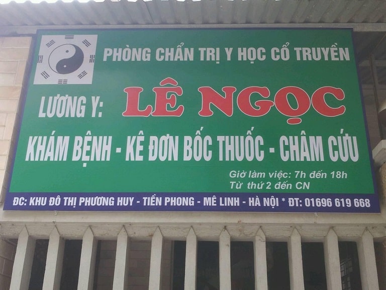 Phòng khám Lương y Lê Ngọc ở Mê Linh - Hà Nội