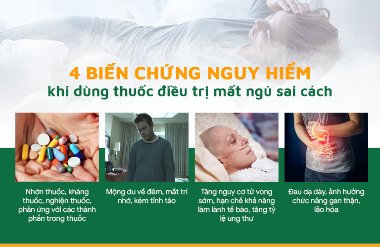 Biến chứng nguy hiểm khi người bệnh lạm dụng thuốc an thần, thuốc ngủ