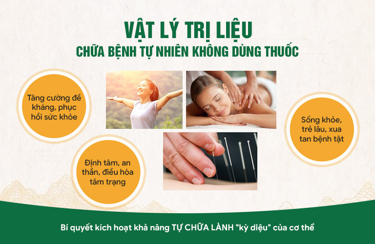 Liệu trình được kết hợp áp dụng: Âm nhạc trị liệu, Bài tập, Chế độ dinh dưỡng, Hương dược, Tâm lý,...