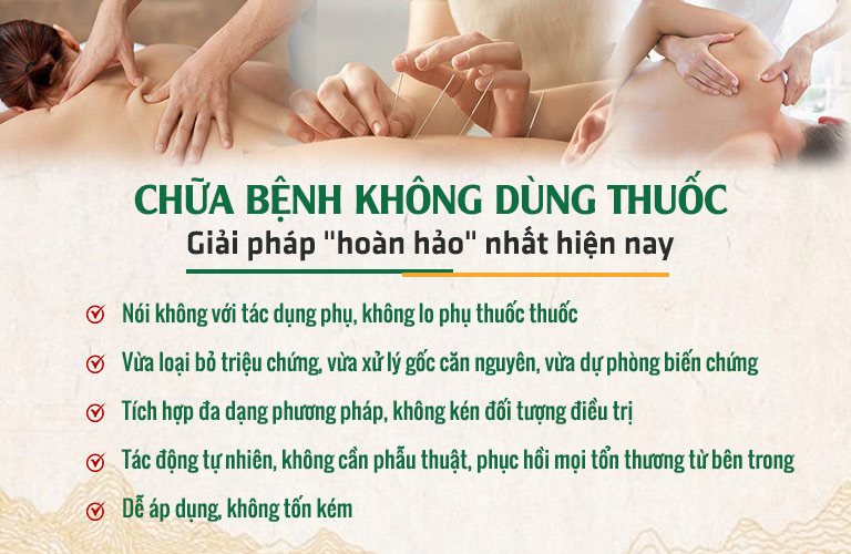 Ưu điểm phương pháp chữa bệnh không dùng thuốc