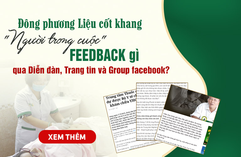 FEEDBACK của bệnh nhân về phác đồ Đông phương Liệu Cốt khang chữa bệnh xương khớp