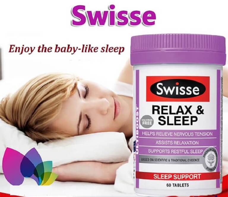 Swisse Sleep - Thực phẩm chức năng cải thiện chứng mất ngủ