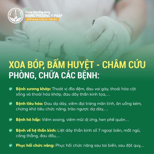 Châm cứu, bấm huyệt chữa đa dạng diện bệnh