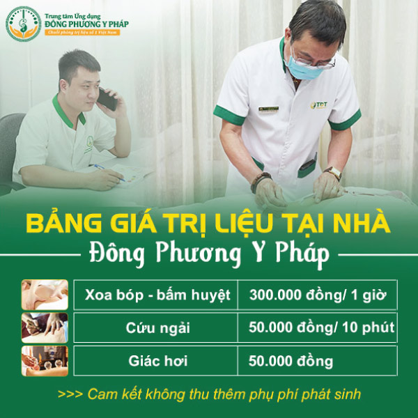 Chi phí dịch vụ trị liệu tại nhà Đông Phương Y Pháp