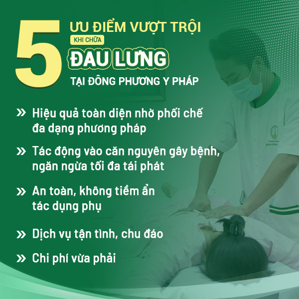 Ưu điểm khi chữa đau lưng tại Đông Phương Y Pháp