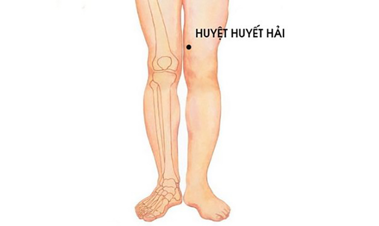 Huyệt Huyết Hải thuộc kinh Giáp Ất - huyệt thứ 10 của kinh Tỳ