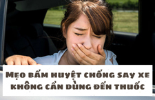 bấm huyệt chống say tàu xe