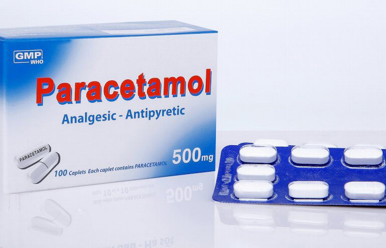 Thuốc giảm đau Paracetamol được kê cho bệnh nhân thoát vị đĩa đệm