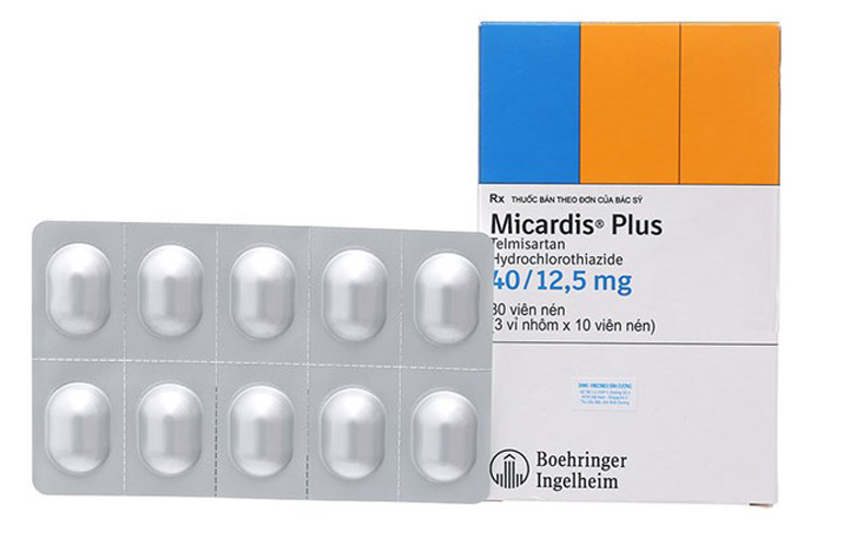 Thuốc hạ huyết áp Micardis Plus 40/12,5mg chứa Telmisartan