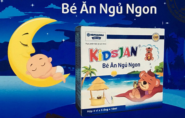 Kidsjan giúp cải thiện tình trạng mất ngủ và hỗ trợ tiêu hóa tốt hơn