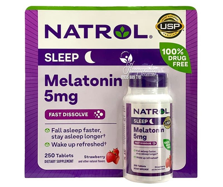 Natrol Melatonin Sleep giúp cải thiện tình trạng mất ngủ