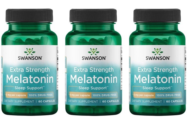 Viên uống cải thiện mất ngủ Swanson Triple Strength Melatonin 10mg