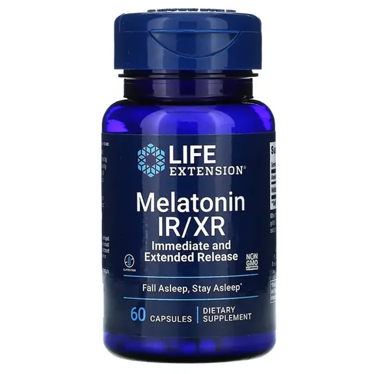 Viên uống LifeExtension Melatonin IR/XR