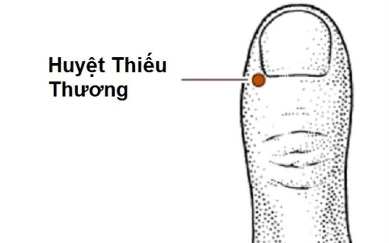 Chữa chảy nước mũi thông qua huyệt Thiếu Thương