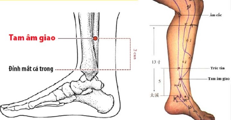 Kết hợp với huyệt Tam Âm Giao để cải thiện chứng táo bón