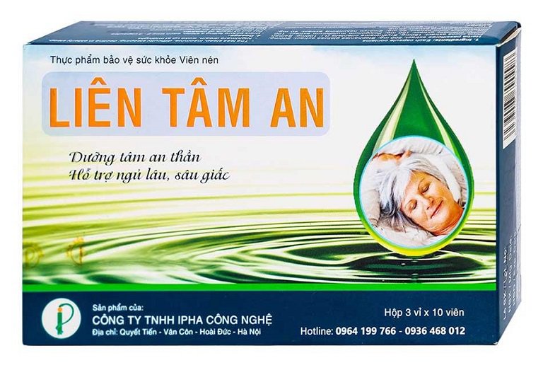 Viên uống cải thiện mất ngủ Liên Tâm An