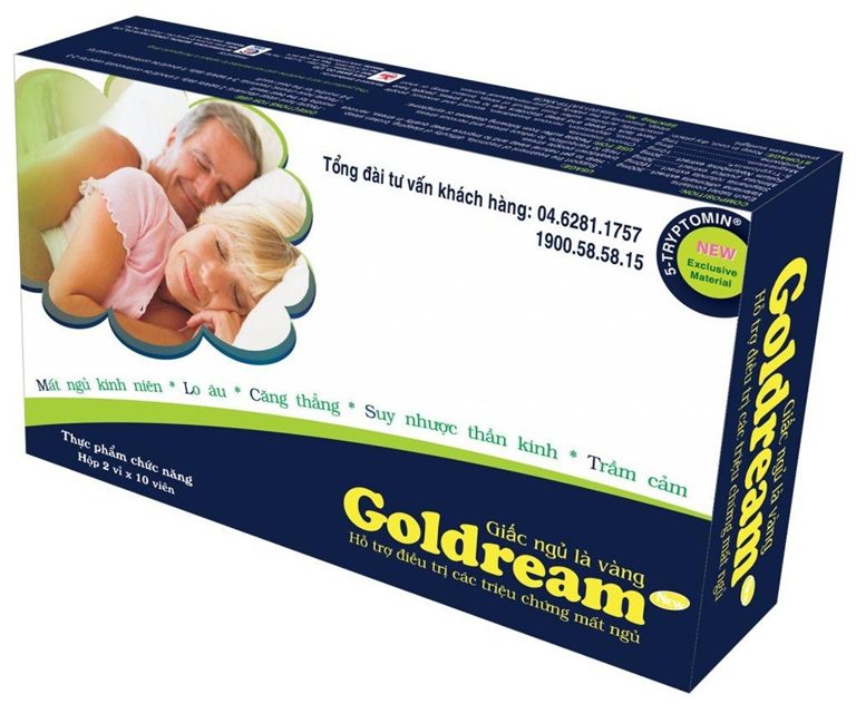 Viên uống Goldream có mức giá dao động khoảng 184.000 VNĐ/hộp