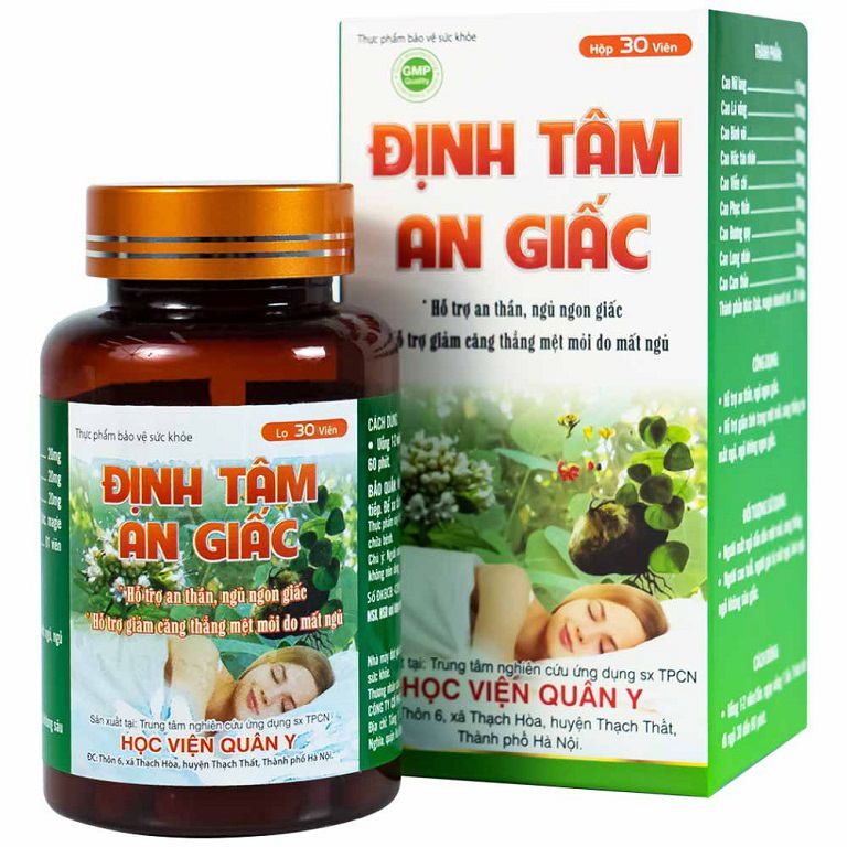 Viên uống Định Tâm An Giấc là thực phẩm bảo vệ sức khỏe hỗ trợ cải thiện giấc ngủ